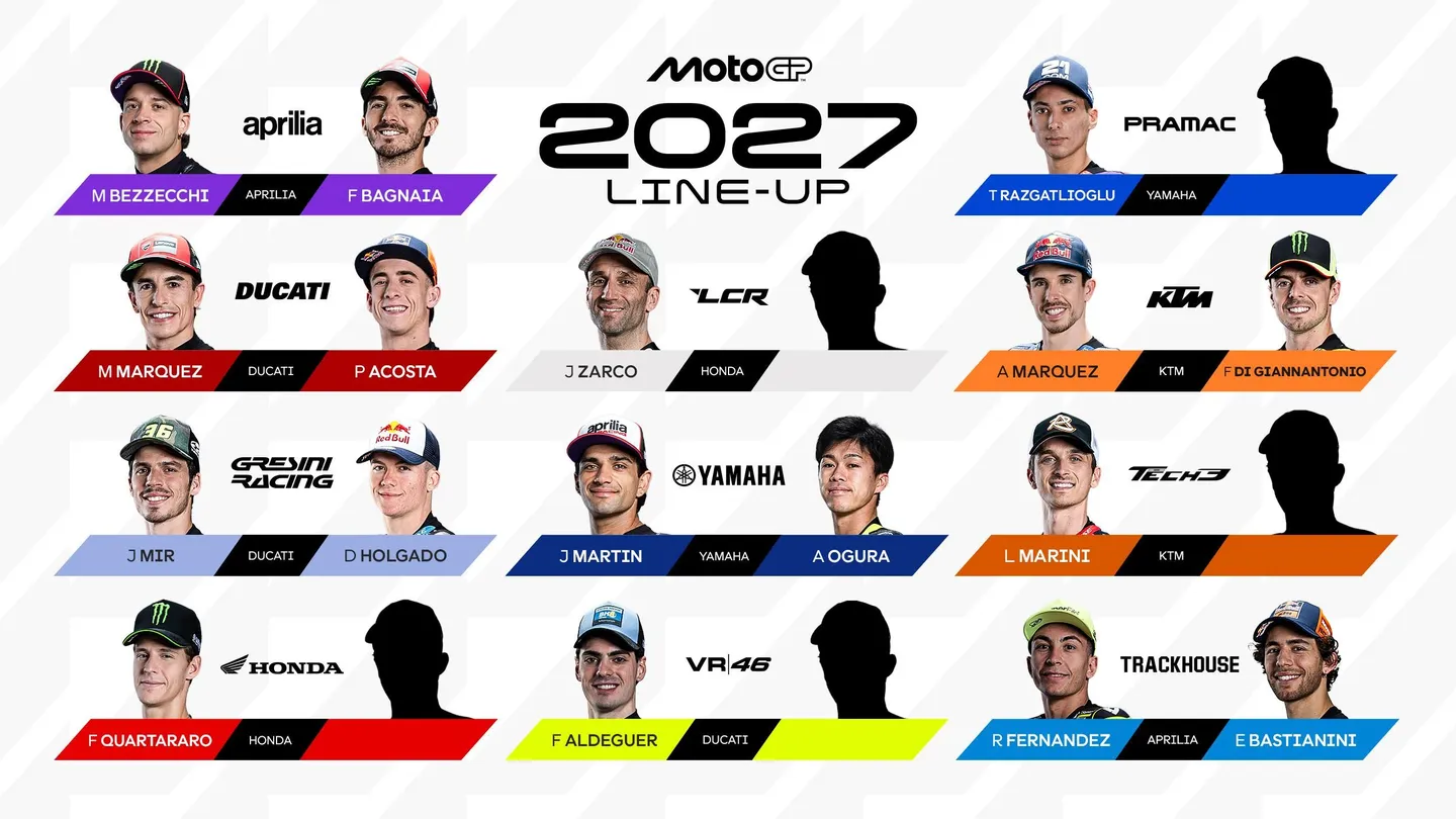 Line up 2027 16 9 Bagnaia